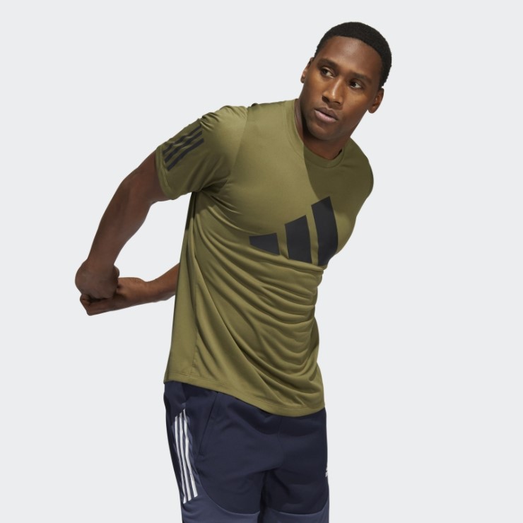 Camiseta Adidas Sportswear Freelift 3 Bar Verde Oliva