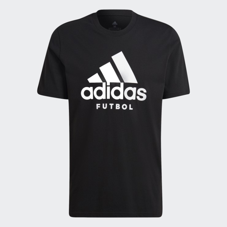 Camiseta Con Logo De Futbol Adidas Negra