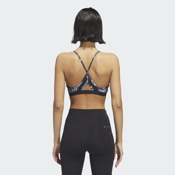 Sujetador Adidas Aeroreact Training Light-support Mgh Solid Grey