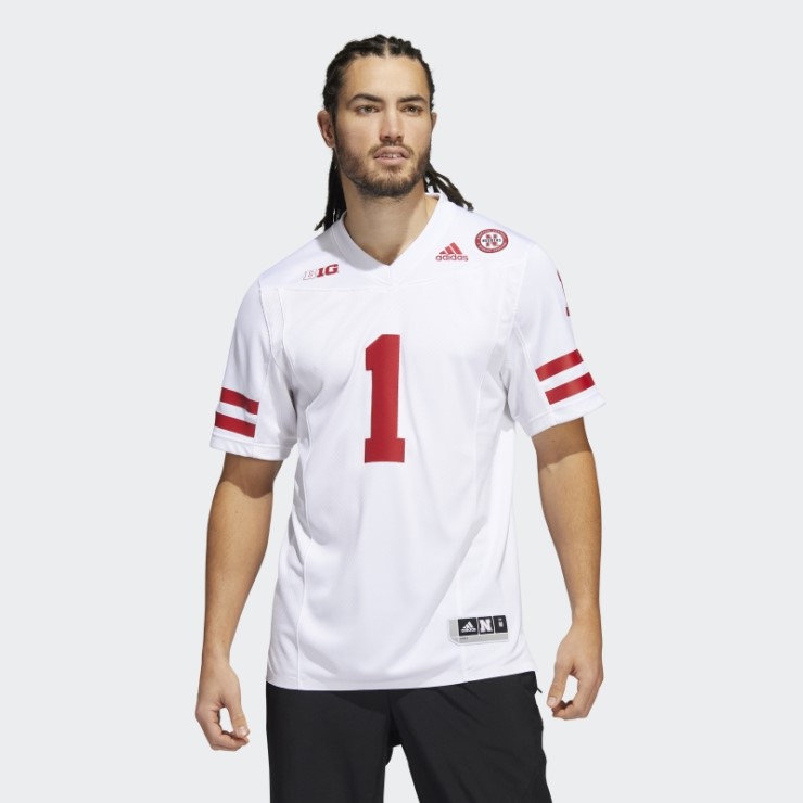 Camiseta Blanca Adidas Cornhuskers Segunda Equipacion