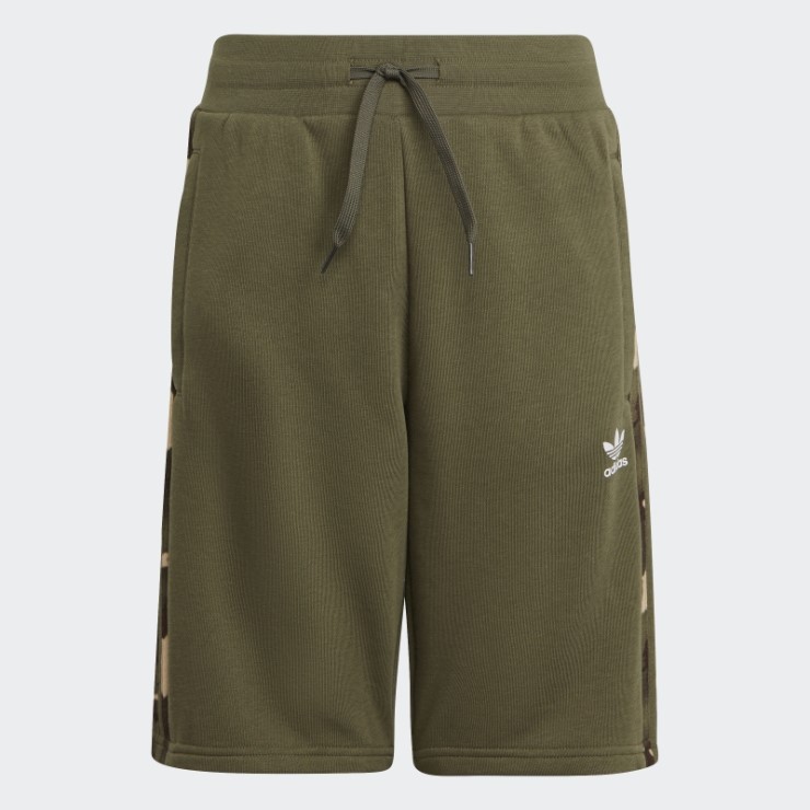Pantalones Cortos Adidas Camo Moda Verde Oliva