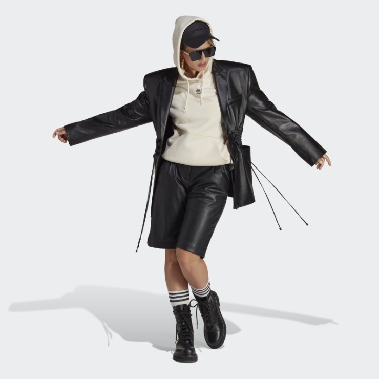 Adidas Sudadera Con Capucha Blanca Adicolor Essentials