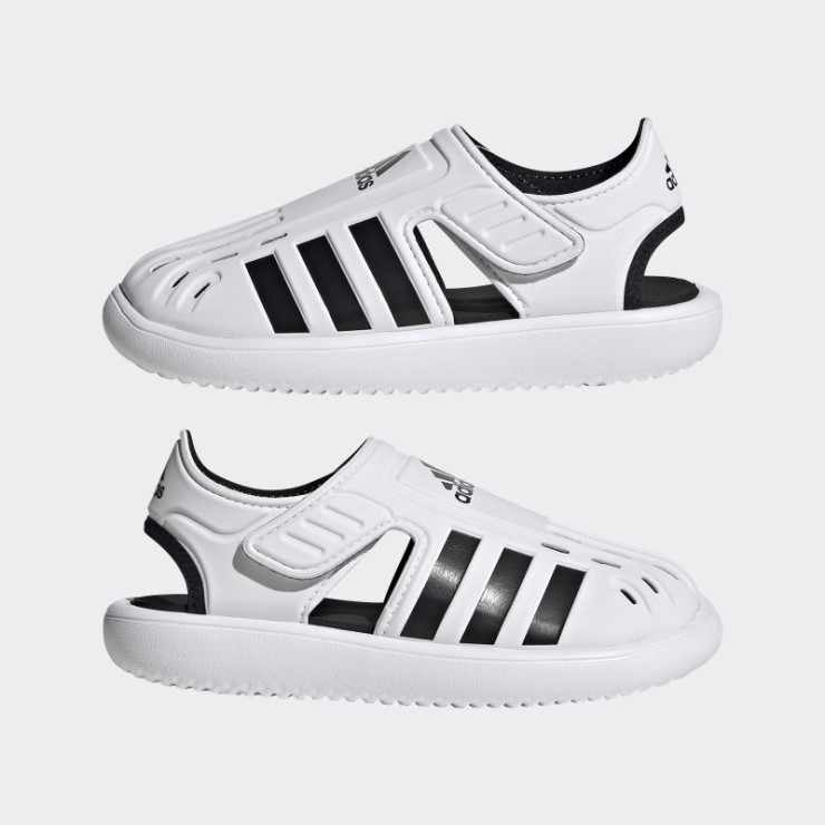 Sandalias De Agua Con Punta Cerrada De Verano Adidas Blanco