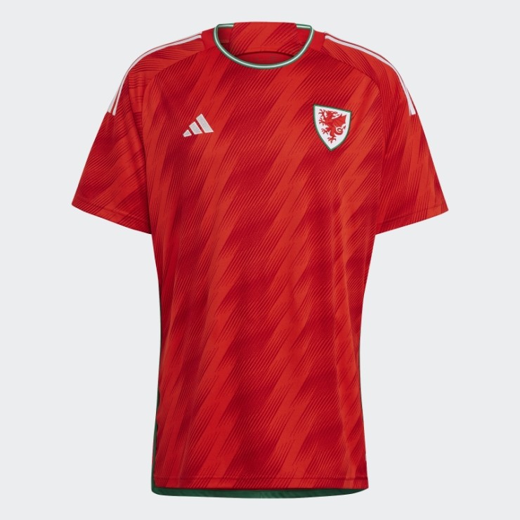 Camiseta Adidas Gales 22 Primera Equipación Roja