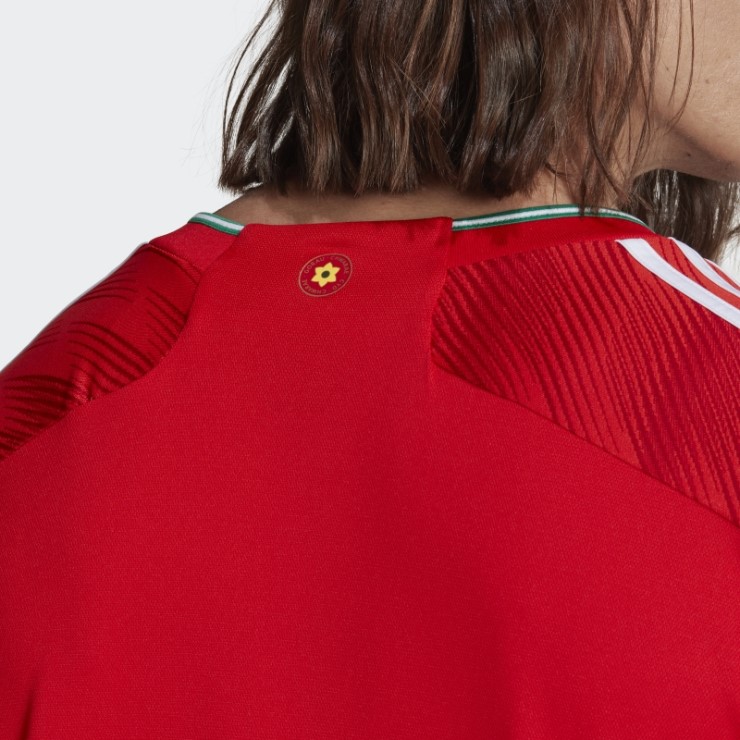 Camiseta Adidas Gales 22 Primera Equipación Roja