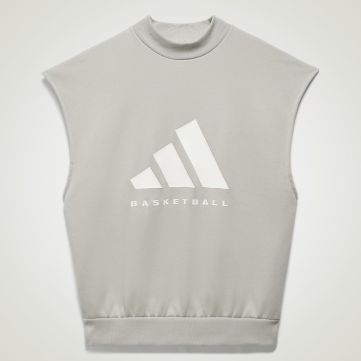 Sudadera Adidas Basketball Sin Mangas Gris Metal Caliente