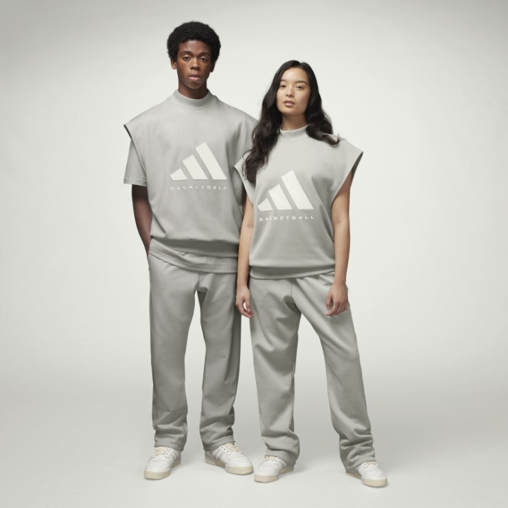 Sudadera Sin Mangas De Baloncesto Adidas Gris Metal Caliente