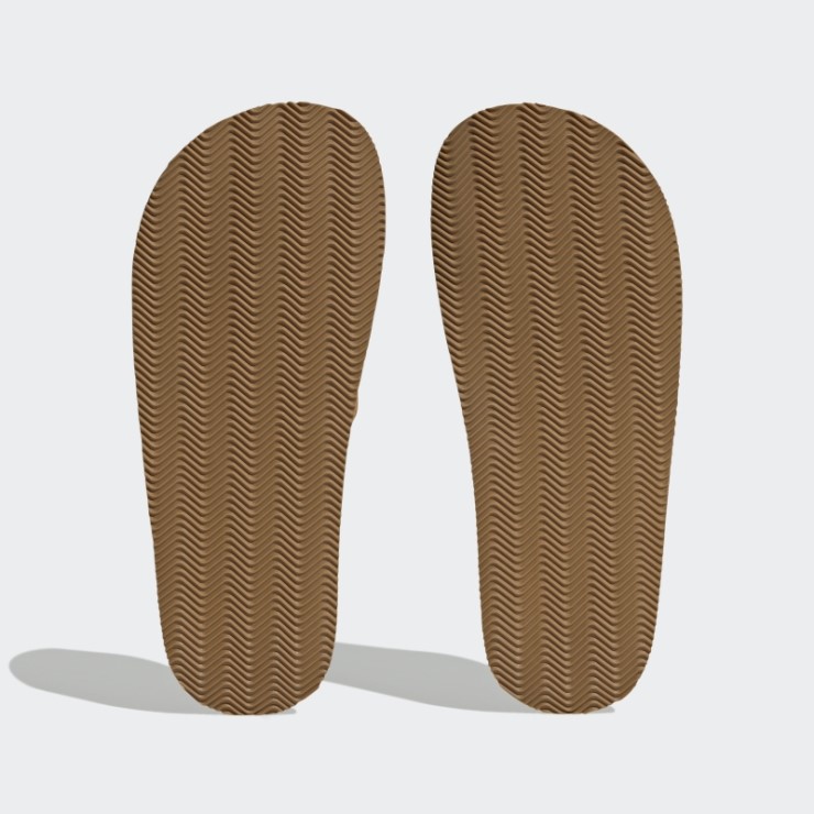 Chanclas Adidas Adimule Lea Marrón Claro