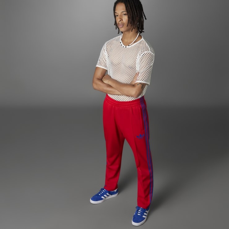 Pantalones De Chándal De Rayas Escarlata Adicolor Heritage Now Adidas