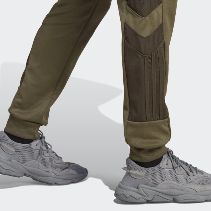 Verde Oliva Adidas Rekive Parte Inferior Del Chándal De Moda