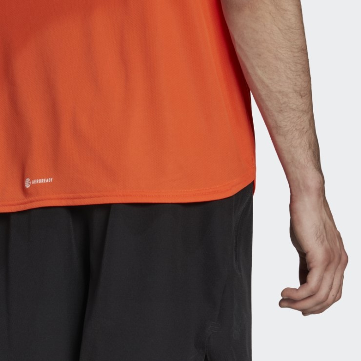 Camiseta Adidas Aeroready Diseñada Para El Movimiento Naranja