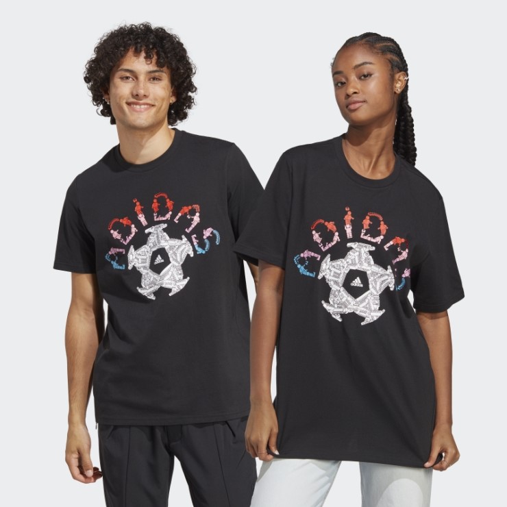 Adidas X Lego Camiseta De Fútbol Con Gráfico De Estadio Caliente Negro