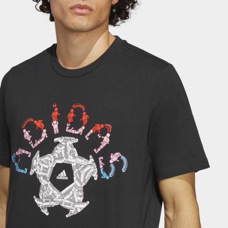 Adidas X Lego Camiseta De Fútbol Con Gráfico De Estadio Caliente Negro