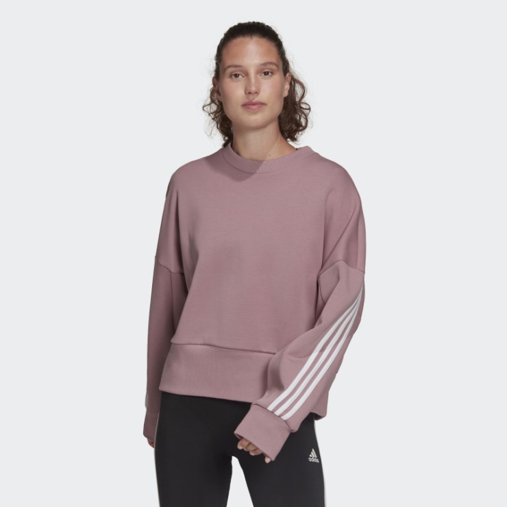 Sudadera Malva Future Icons 3 Rayas Adidas