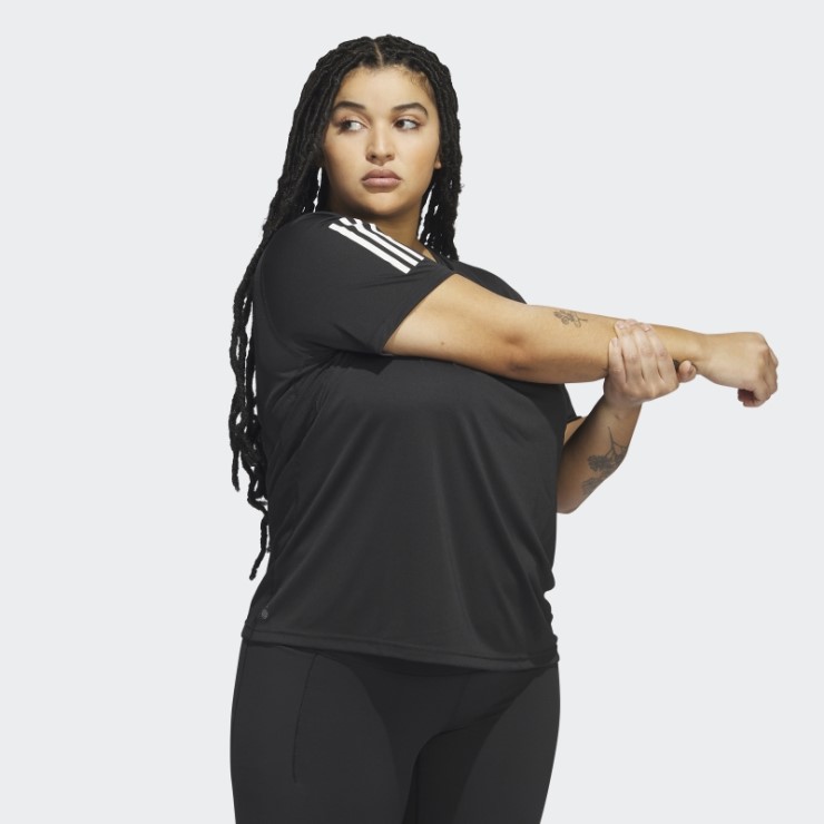 Camiseta Own The Run (tallas Grandes) Negro Adidas