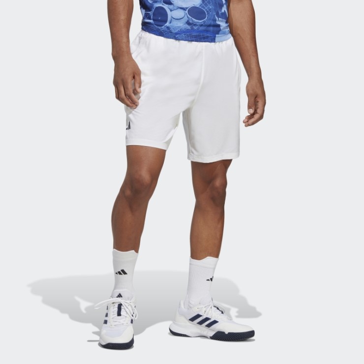 Adidas Club Tennis Shorts Tejidos Elásticos Blancos