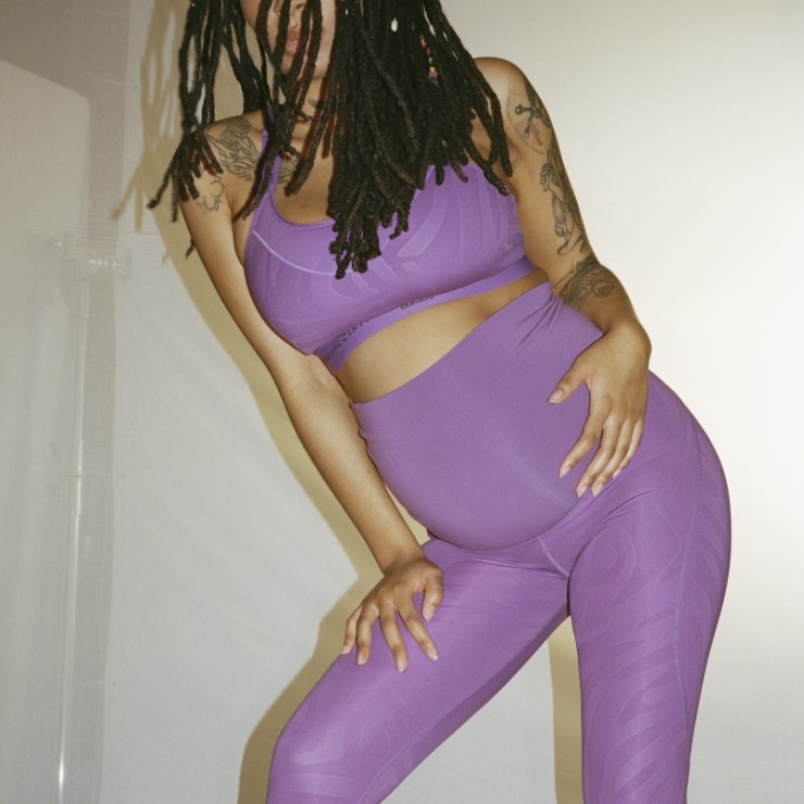 Adidas By Stella Mccartney Sujetador De Lactancia De Alto Apoyo Para Maternidad, Color Morado