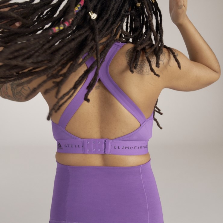 Adidas By Stella Mccartney Sujetador De Lactancia De Alto Apoyo Para Maternidad, Color Morado