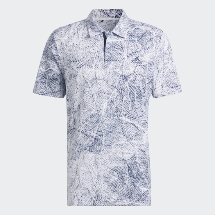 Polo Con Estampado De Movimiento Blanco Adidas