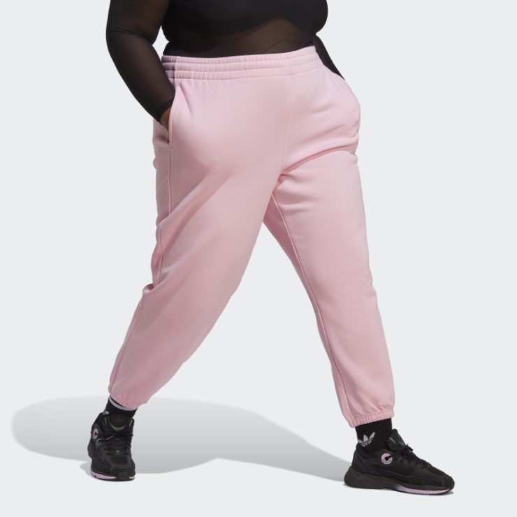 Adidas Joggers De Forro Polar (tallas Grandes) True Pink Adidas