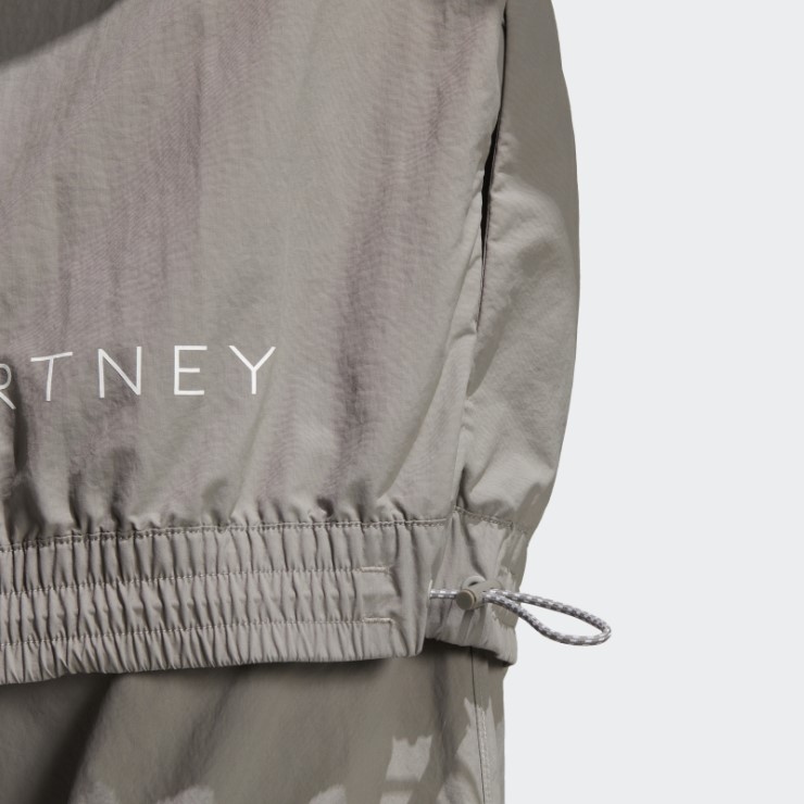 Gris Paloma Adidas By Stella Mccartney Truecasuals Woven Solid Chaqueta De Chándal De Moda