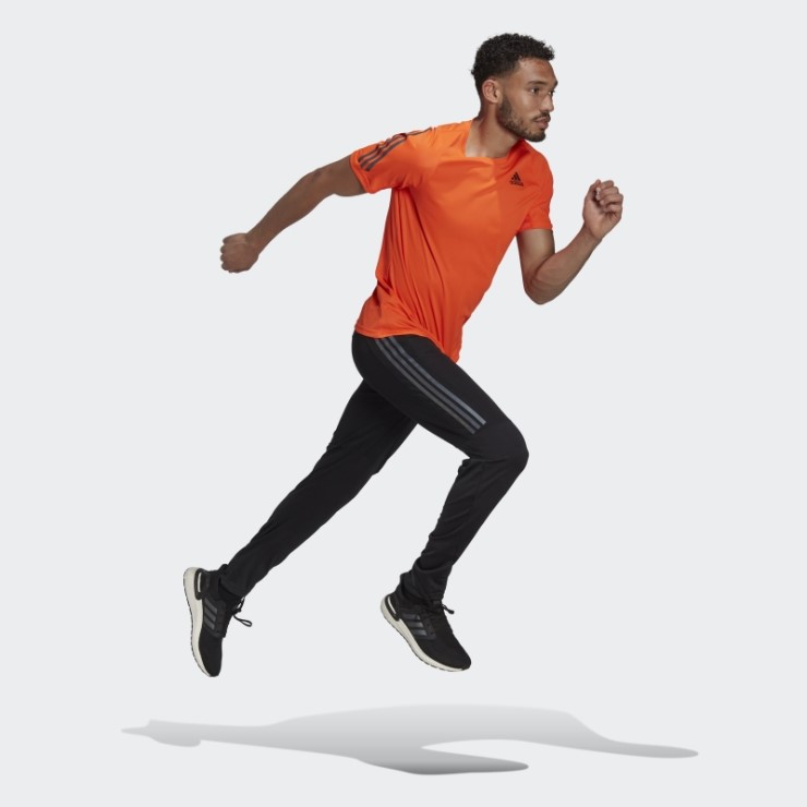 Camiseta Naranja Adidas Run Icon