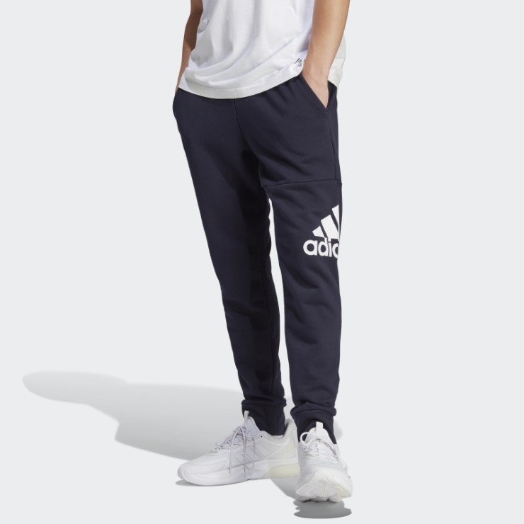 Adidas Essentials French Terry Tapered Cuff Logo Pantalones Tinta