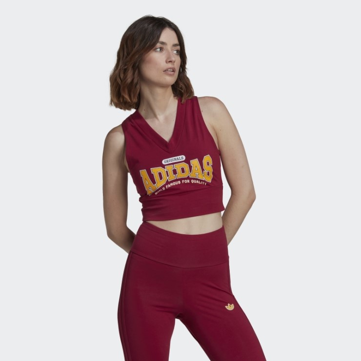 Adidas Burdeos Moda Originals Clase De 72 Crop Vest
