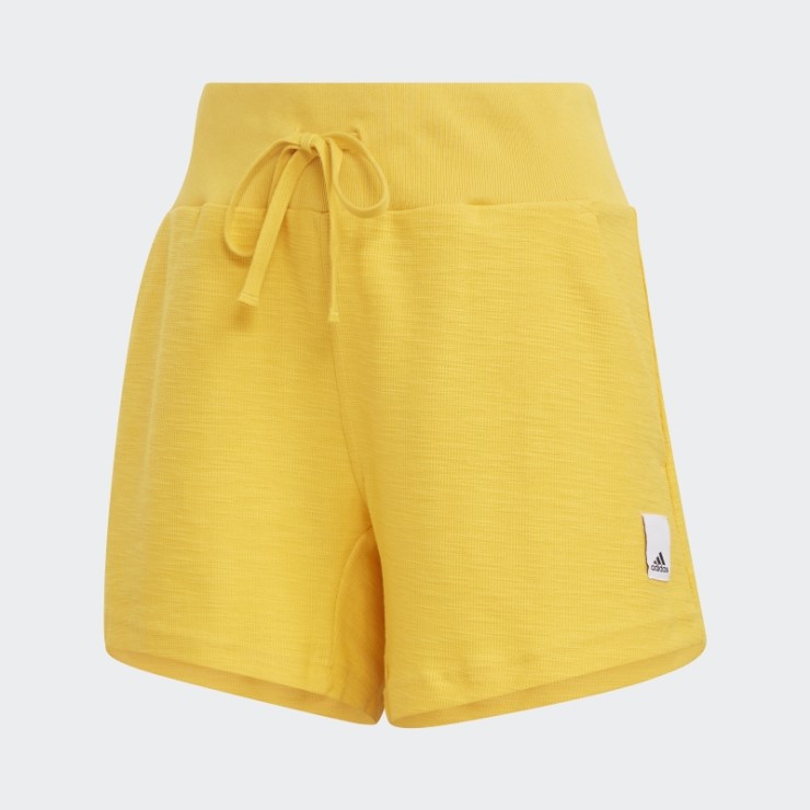 Adidas Lounge Shorts Dorados De Rizo