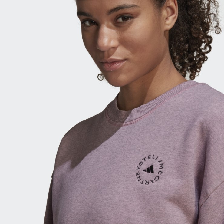 Rosa Adidas Por Stella Mccartney Sportswear Sudadera Moda