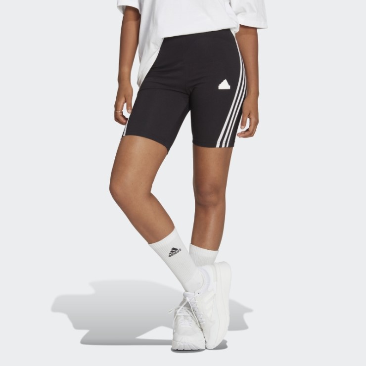 Shorts De Ciclista Negros Con 3 Rayas De Iconos De Futuro Adidas