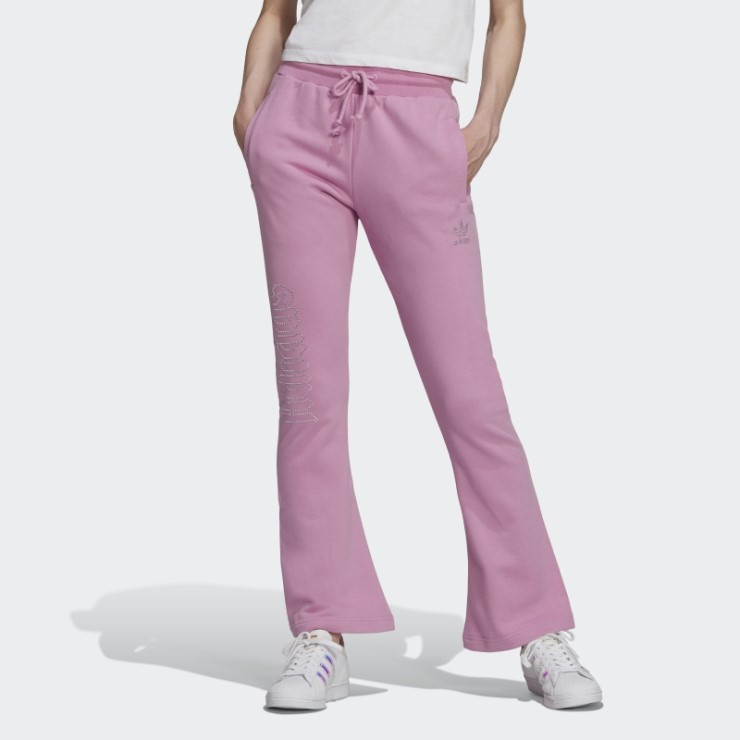 Adidas 2000 Luxe Pantalones De Chándal Con Dobladillo Abierto Orquídea Moda