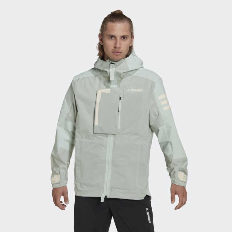 Chaqueta De Senderismo Terrex Xploric Rain.rdy Adidas Verde