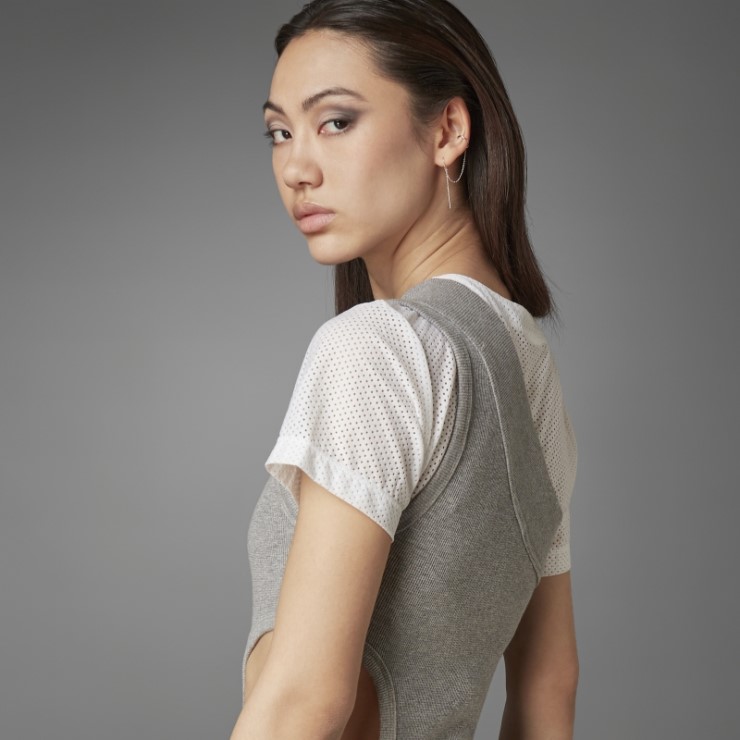 Core Heather Adidas Versión Azul Vestido De Un Solo Hombro