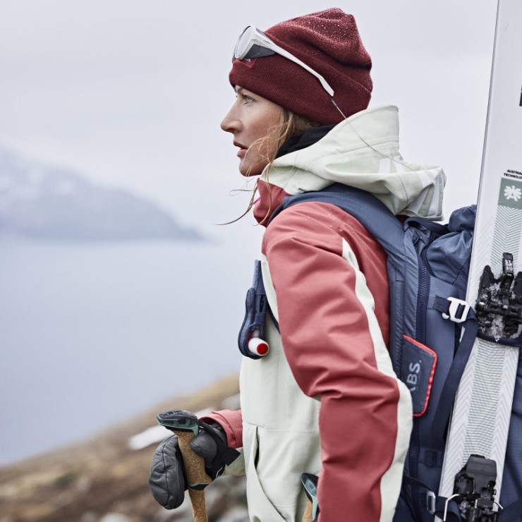 Adidas Terrex Chaqueta De Nieve De Nailon Posconsumo De 3 Capas Rojo