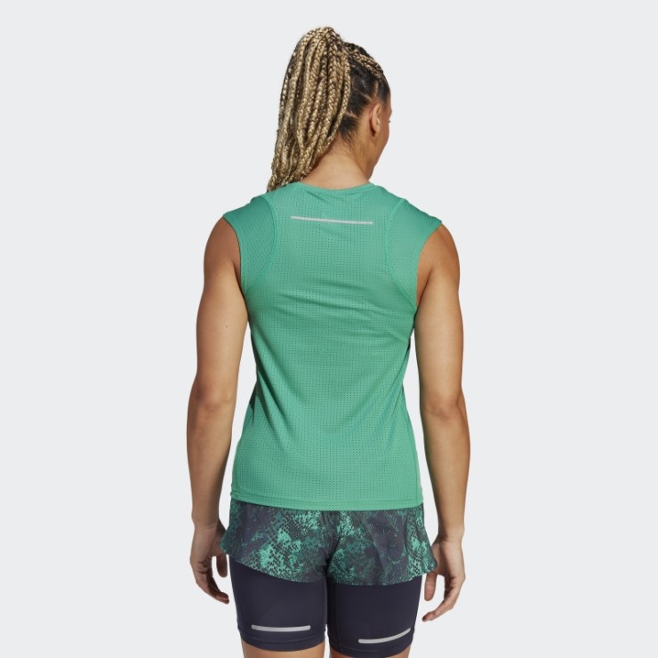 Camiseta Adidas Fast Running Verde Cancha