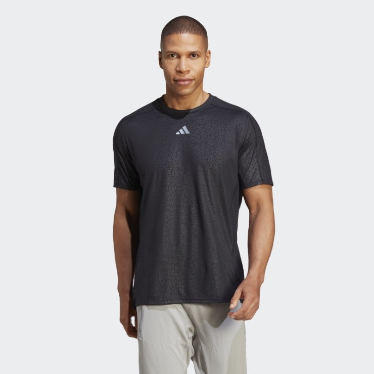 Adidas Camiseta De Entrenamiento Con Estampado Pu Negro