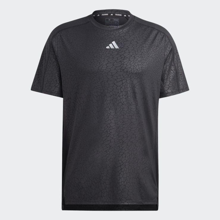 Adidas Camiseta De Entrenamiento Con Estampado Pu Negro