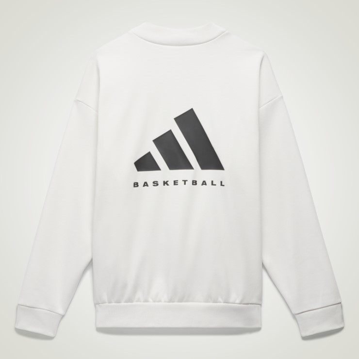 Sudadera Adidas Basketball Crew Blanca