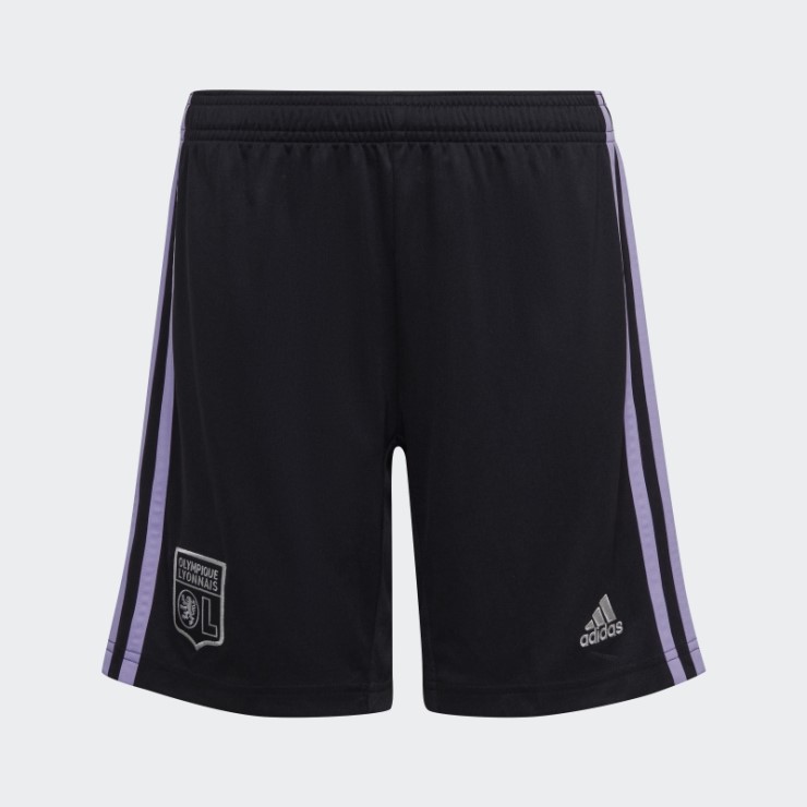 Pantalón Corto Tercera Equipación Olympique Lyonnais 22/23 Adidas Negro