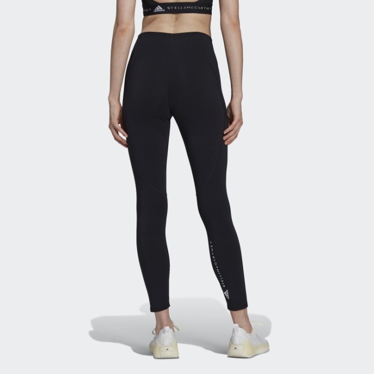 Adidas By Stella Mccartney 7/8 Polainas De Yoga Moda Negro