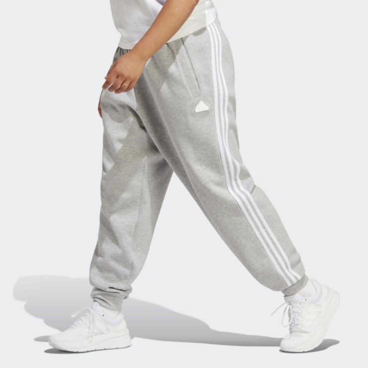 Iconos Del Futuro De La Moda Pantalones Regulares De 3 Rayas (tallas Grandes) Adidas Gris Medio