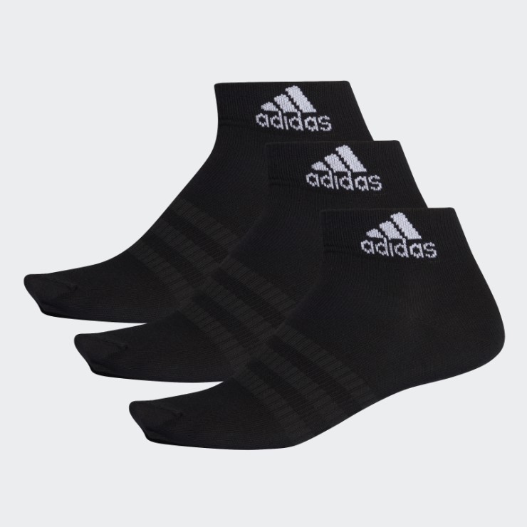 Calcetines Tobilleros Adidas Negros 3 Pares