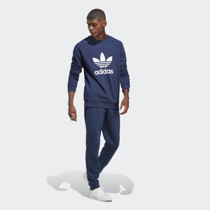 Sudadera Adidas Adicolor Classics Trefoil Cuello Redondo Noche Añil