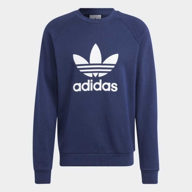 Sudadera Adidas Adicolor Classics Trefoil Cuello Redondo Noche Añil