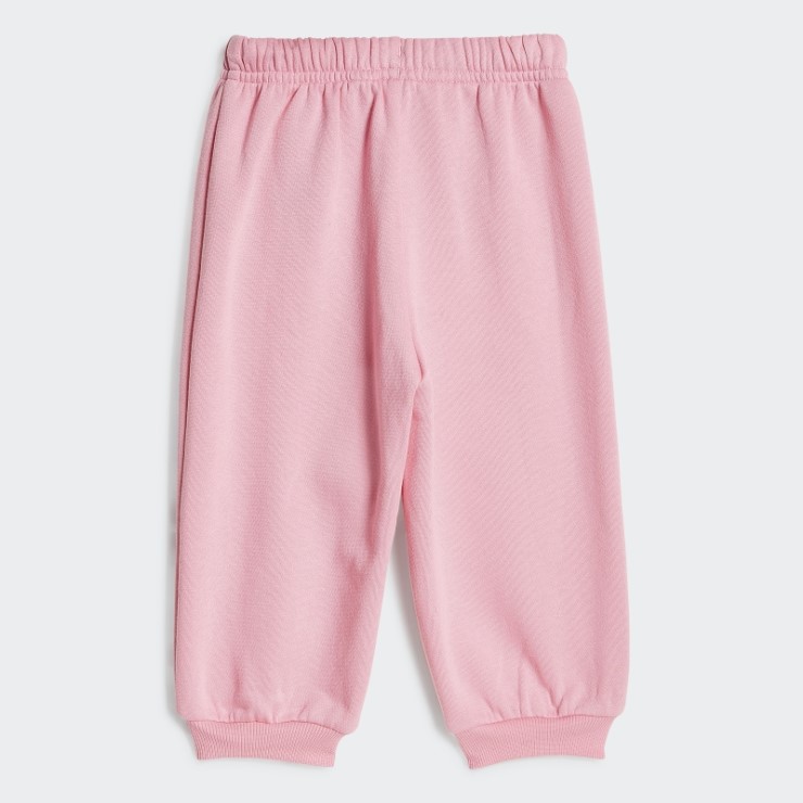 Conjunto De Joggers De Forro Polar Extragrande Rosa Del Equipo Adidas (género Neutral) Moda