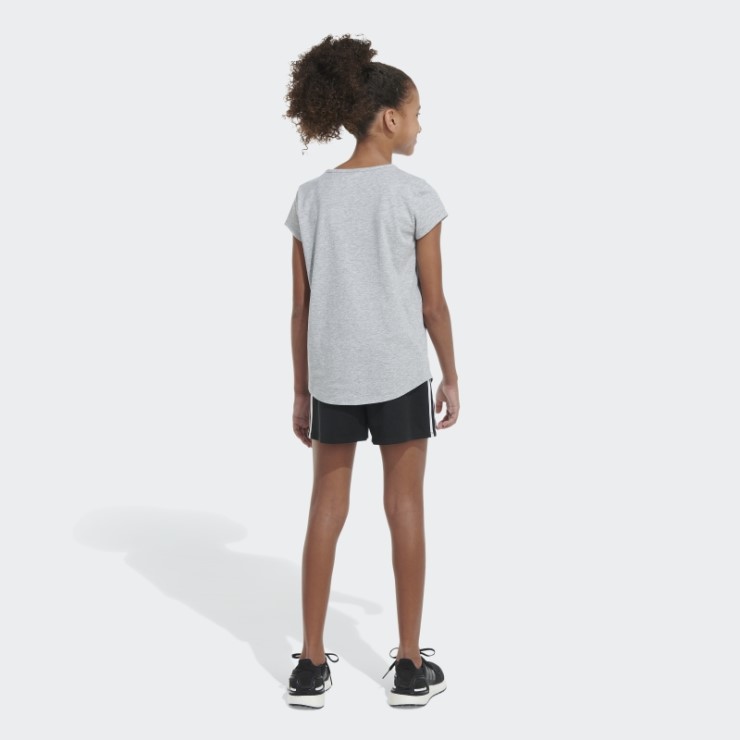 Camiseta Ss Essential Htr Adidas Gris Jaspeado