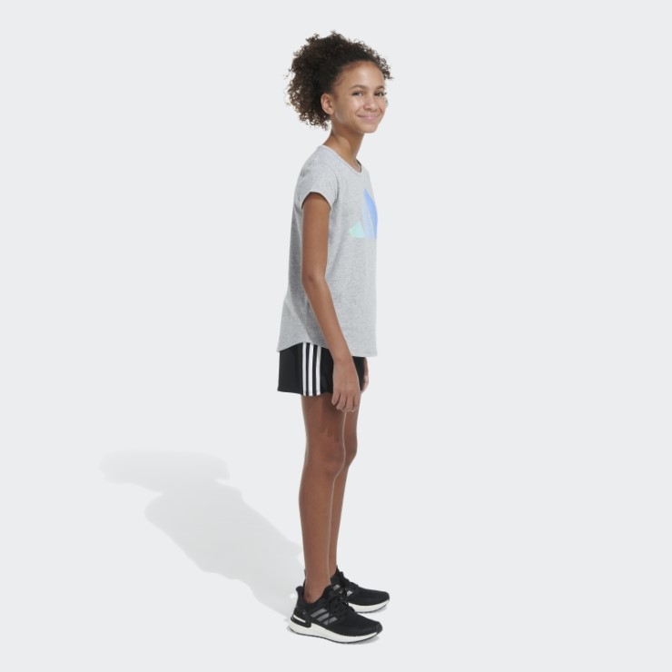 Camiseta Ss Essential Htr Adidas Gris Jaspeado