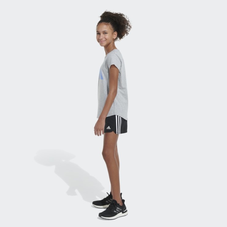 Camiseta Ss Essential Htr Adidas Gris Jaspeado