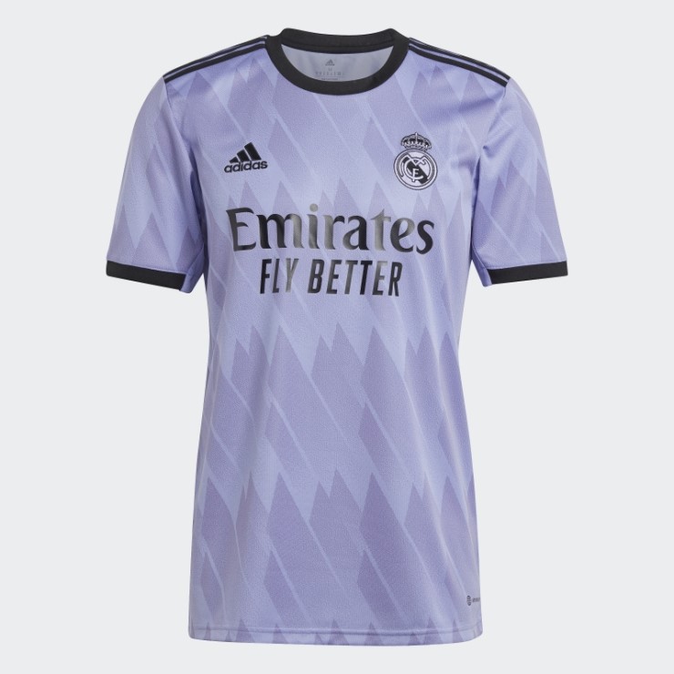 Camiseta Adidas Real Madrid 22/23 Segunda Equipación Violeta Claro